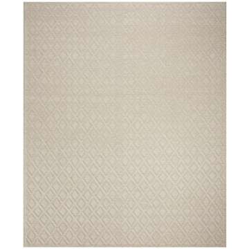 SAFAVIEH Vermont Collection Area Rug - 8' x 10', Ivory, Handmade Wool, Ideal for High Traffic Areas in Living Room, Bedroom (VRM304A)