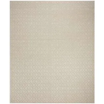 SAFAVIEH Vermont Collection Area Rug - 8' x 10', Ivory, Handmade Wool, Ideal for High Traffic Areas in Living Room, Bedroom (VRM304A)