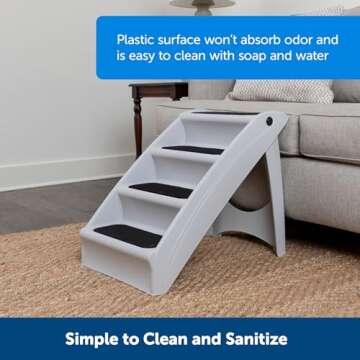 PetSafe CozyUp Folding Dog Stairs for Easy Pet Access