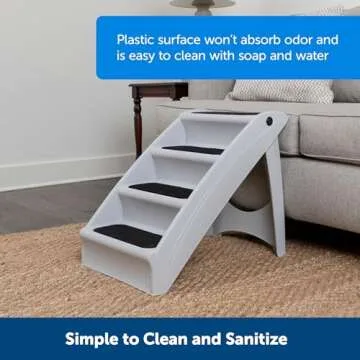 PetSafe CozyUp Folding Dog Stairs for Easy Pet Access