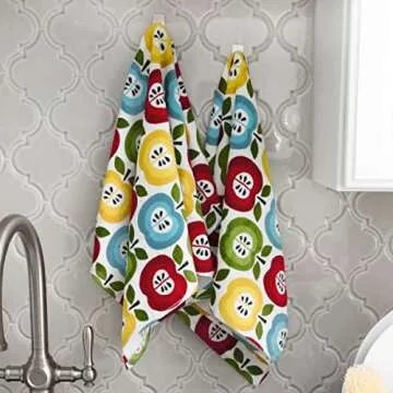 T-fal Kitchen Towels: Absorbent & Vibrant 2-Pack
