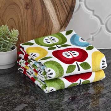 T-fal Kitchen Towels: Absorbent & Vibrant 2-Pack