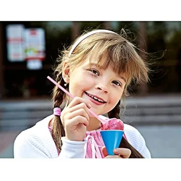 100-Piece Snow Cone Cups Spoon Straws Summer Party Set