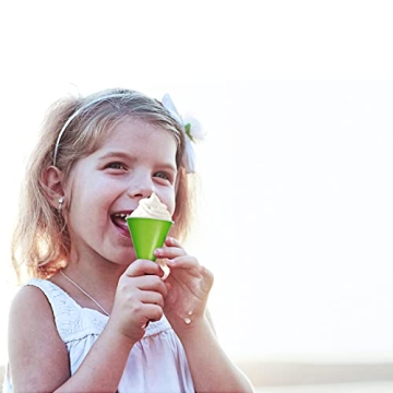 100-Piece Snow Cone Cups Spoon Straws Summer Party Set