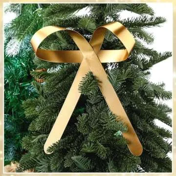 Daifunli Large Gold Metal Bow Ornaments with Clip Gold Bow Decoration for Wedding Bridal Baby Shower...