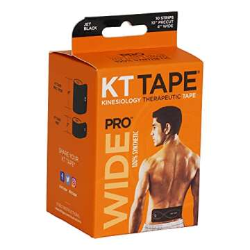 KT Tape Pro Wide Precut Strips for Pain Relief and Support