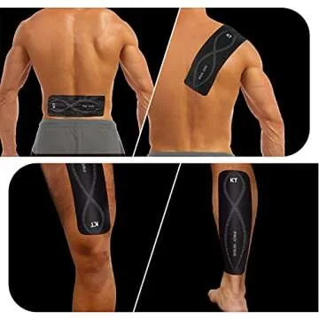 KT Tape Pro Wide Precut Strips for Pain Relief and Support