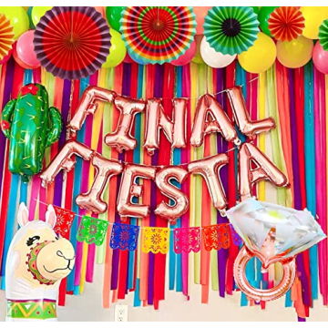 Luxury Final Fiesta Bachelorette Party Decorations & Backdrop