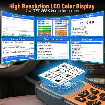 AUTOPHIX OBD2 Scanner Enhanced OM126P Vehicle Code Reader Auto Diagnostic Check Engine Light for All OBDII Car After 1996[Upgrade Version]