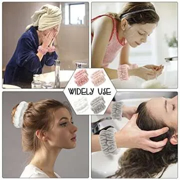 Microfiber Sweatbands Set - Versatile 8 Pcs for Everyone