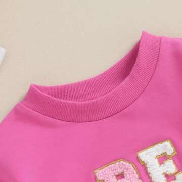 Socutebabe Baby Girl Boy Valentines Day Outfit Cute Heart Sweatshirts Bubble Romper Onesie Valentines Day Toddler Clothes (Be Mine Rosy, 0-3 Months)