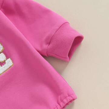 Socutebabe Baby Girl Boy Valentines Day Outfit Cute Heart Sweatshirts Bubble Romper Onesie Valentines Day Toddler Clothes (Be Mine Rosy, 0-3 Months)