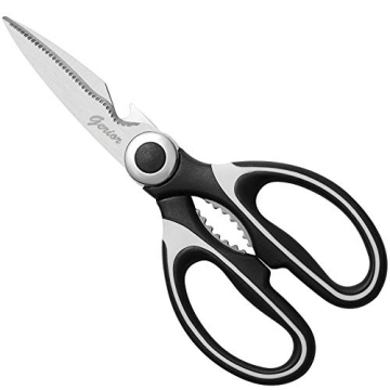 Gerior Dishwasher Safe Kitchen Shears - Heavy Duty Utility Scissors for Cutting Chicken, Poultry, Se...