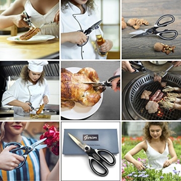 Gerior Kitchen Shears - Heavy Duty and Dishwasher Safe