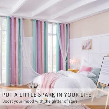 Unicorn Princess Curtains - Darkening Room Decor