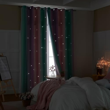 Unicorn Princess Curtains - Darkening Room Decor