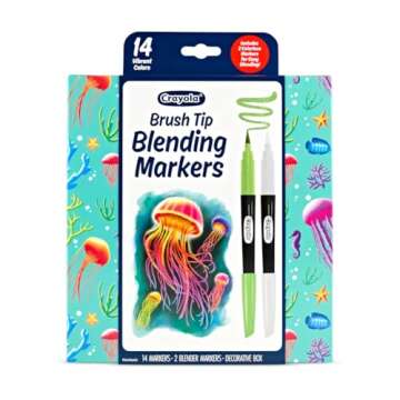 Crayola Blending Marker Set - 16 Count Markers for Creative Fun