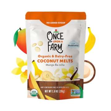 Once Upon a Farm Organic Coconut Melts, Mango Ba-nilla, 8ct