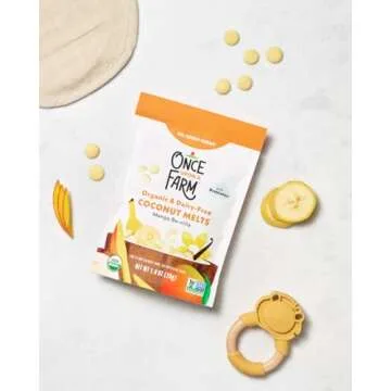 Once Upon a Farm Organic Coconut Melts, Mango Ba-nilla, 8ct