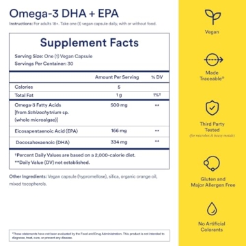 Ritual Omega-3 Vegan DHA & EPA Omega-3 for Heart Health
