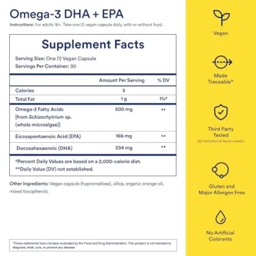 Ritual Omega-3 Vegan DHA & EPA Omega-3 for Heart Health