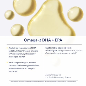 Ritual Omega-3 Vegan DHA & EPA Omega-3 for Heart Health