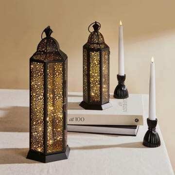 Elegant Black Taper Candle Holders - LampLust 3.5 in Duo