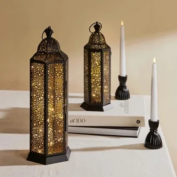 Elegant Black Taper Candle Holders - LampLust 3.5 in Duo