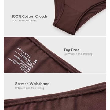 SOULVOR Magneticfit Cheeky Underwear Stretchy Comfortable 3-Pack