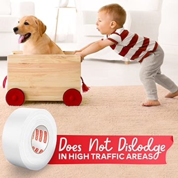 XFasten Double Sided Carpet Tape ResidueFree Rug Gripper