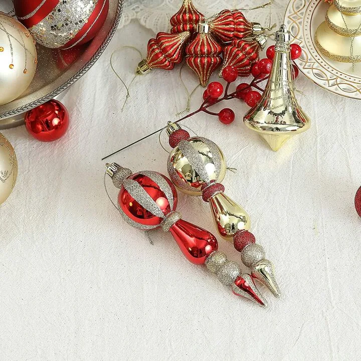Assorted Christmas Ornaments - 70ct Set