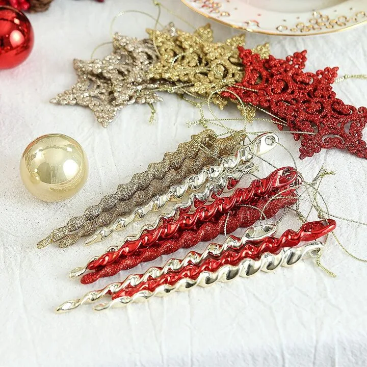 Assorted Christmas Ornaments - 70ct Set