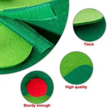 HBlife 3D DIY Felt Christmas Tree Set for Festive Decor