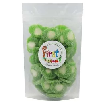 FirstChoiceCandy Sour Kiwi Slices - Delicious Gummy Treat