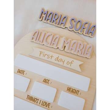 Personalized First Day Of School Sign, Custom Interchangeable Board, Back To School Sign, First And Last Day School Sign, Back To School Photo Prop, Graduation Gift, Kids Gift, Children's Gift,