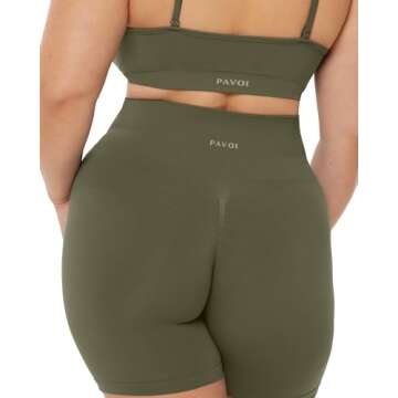 PAVOI ACTIVE Sculpting 6-Inch Scrunch Butt Shorts
