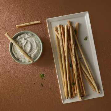 Alessi Imported Breadsticks, Rosemary Autentico Italian Crispy Bread Sticks, Low Fat Made with Extra Virgin Olive Oil (Rosemary, 3 Ounce (Pack of 3))