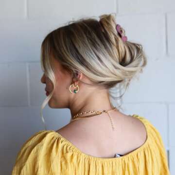 KAXI Lay Down 2.0 Hair Clip Claw - Perfect for All Hair Types, Strong & Stylish (Plum)