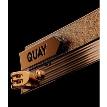 Quay Aviator Sunglasses - Stylish Black Smoke to Coral