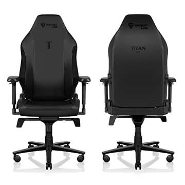 Secretlab Titan Evo Black Gaming Chair - Reclining, Ergonomic & Comfortable Computer Chair with 4D A...