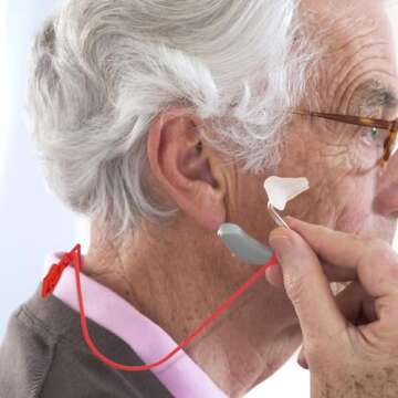 4 Pieces Hearing Aid Clips Adjustable Hearing Aid Clip Holder Anti-lost Lanyard for Adults, 4 Colors