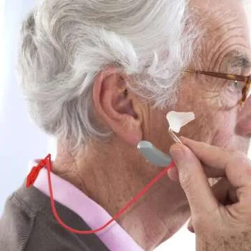 4 Pieces Hearing Aid Clips Adjustable Hearing Aid Clip Holder Anti-lost Lanyard for Adults, 4 Colors