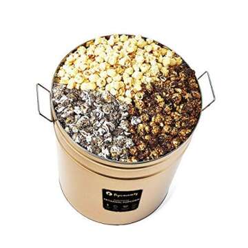 Popinsanity Gourmet Popcorn Variety Gift, Oprah’s Favorite Things! 6.5 Gallon Tin Overflowing with...