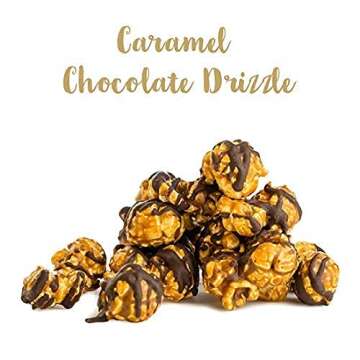 Popinsanity Gourmet Popcorn Variety Gift, Oprah’s Favorite Things! 6.5 Gallon Tin Overflowing with 3 Popular Flavors of Our Cookies N' Cream, Caramel Chocolate Drizzle, Sweet N' Salty up to 100 People