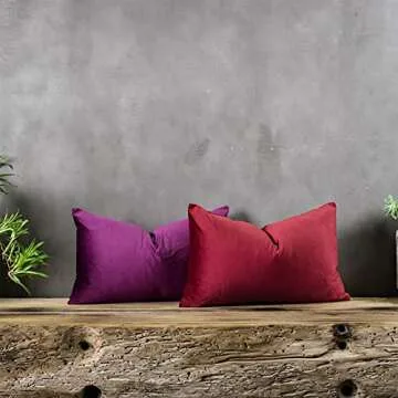 Elegant QUAFOO Velvet Pillow Covers for Holiday Touch