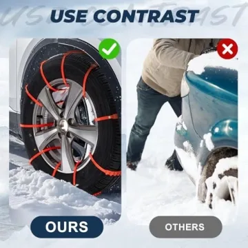 Universal Anti-Skid Snow Tire Chains for Winter Driving