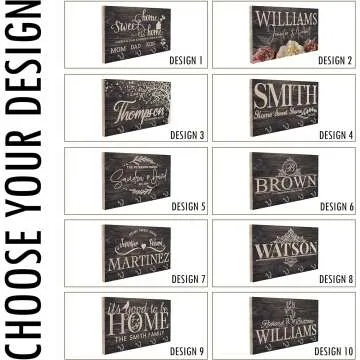 Custom Wood Key Rack for Couples | Perfect Gift Idea