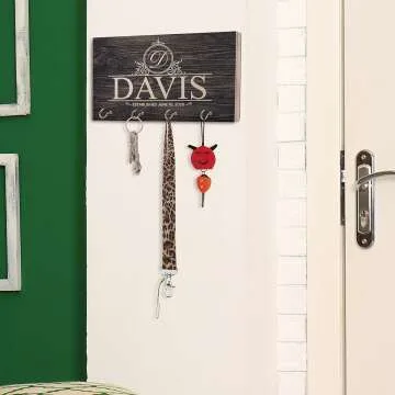 Custom Wood Key Rack for Couples | Perfect Gift Idea