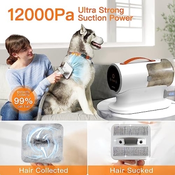 Powerful AIRROBO Dog Grooming Vacuum with Tools
