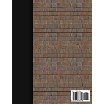 Dollhouse Roof Tiles: Roofing textured wallpaper for decorating doll's houses and model buildings. B...
